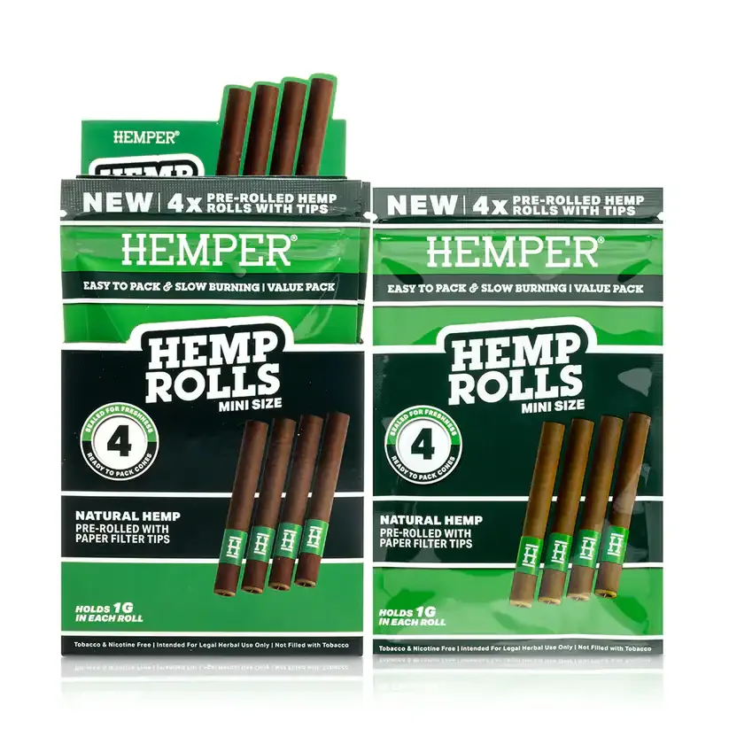 Hemp blunts HEMPER 4pcs (Mini Size) + tip