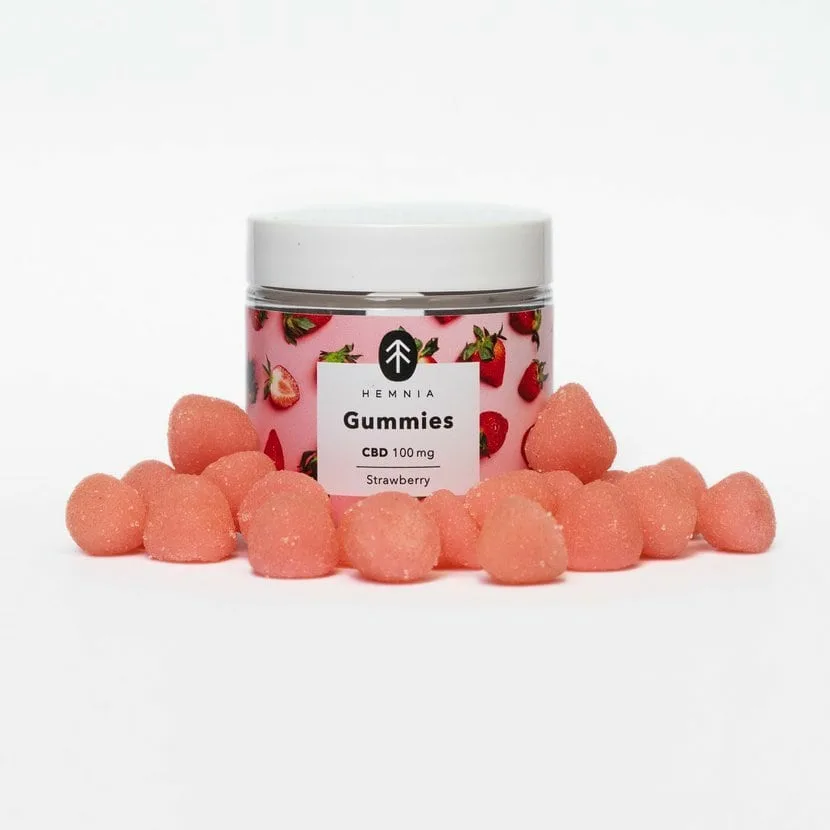 Gummies CBD HEMNIA Strawberry 100mg 20pcs x 5mg 45g