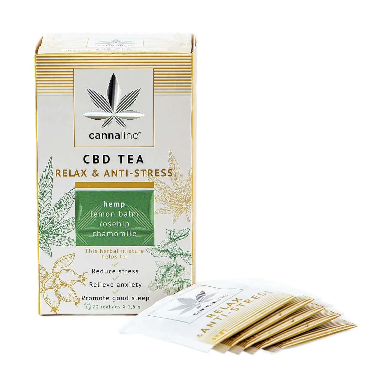 Relax CBD tea cannaline