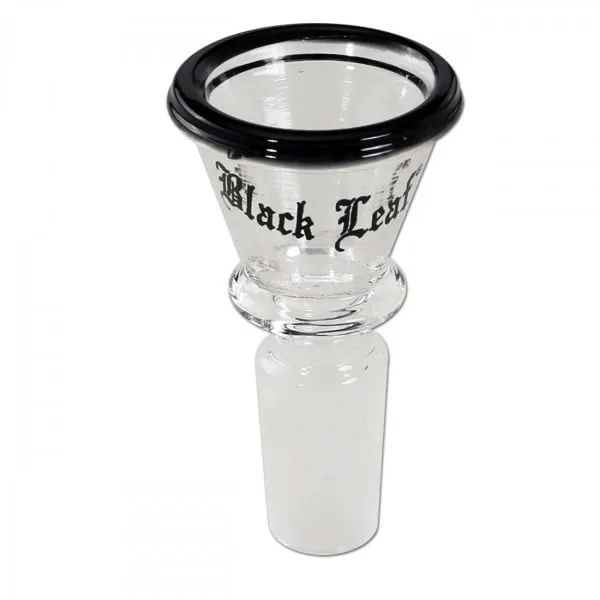 Conical bong bowl Black Leaf