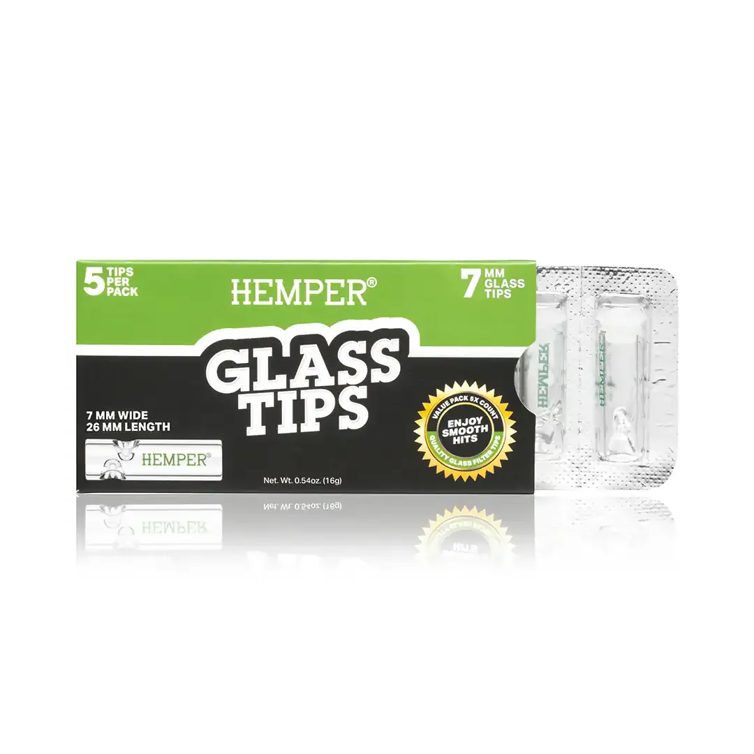 Glass tip HEMPER 7mm 5pcs