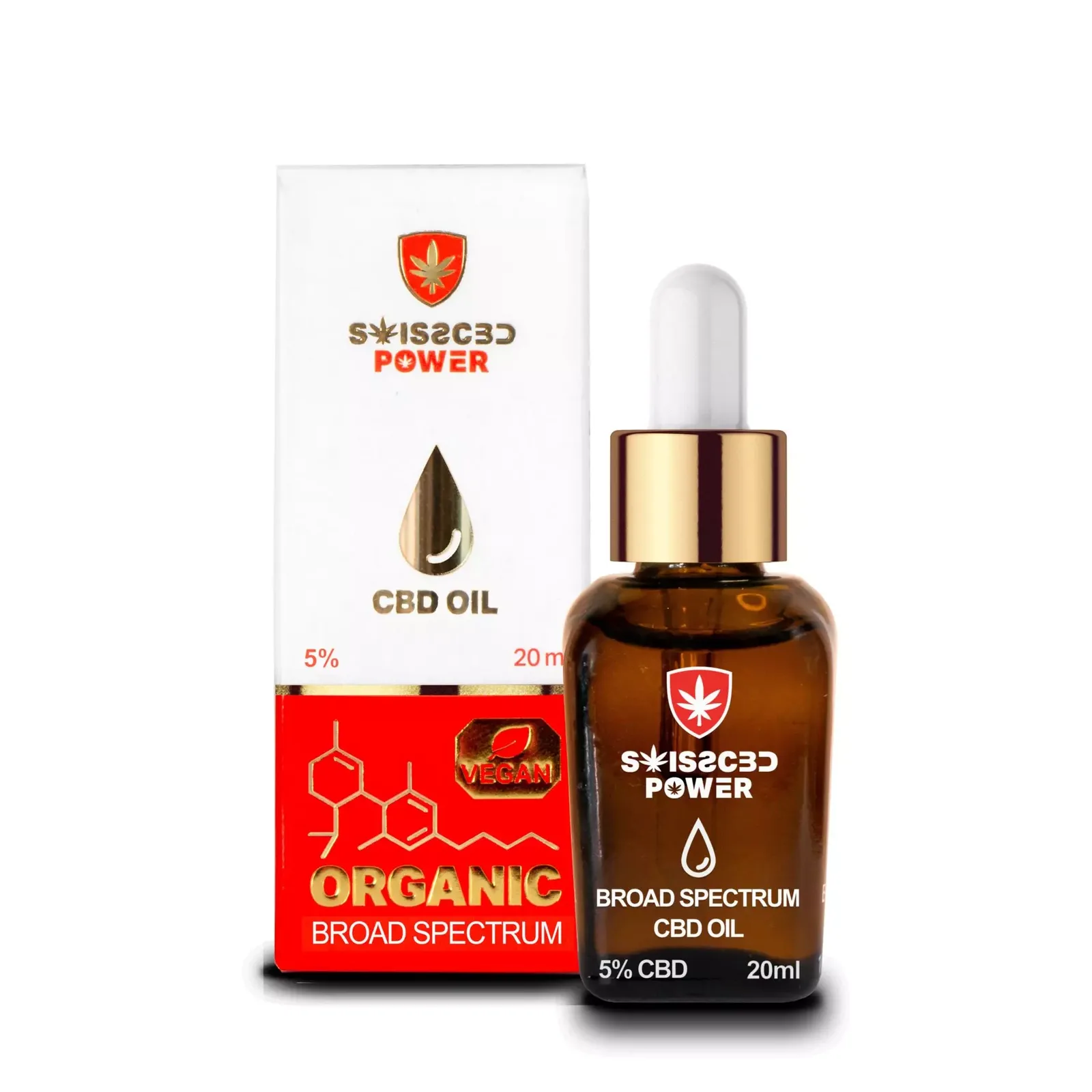 SWISS CBD POWER oil (drops) Broad Spectrum 20ml