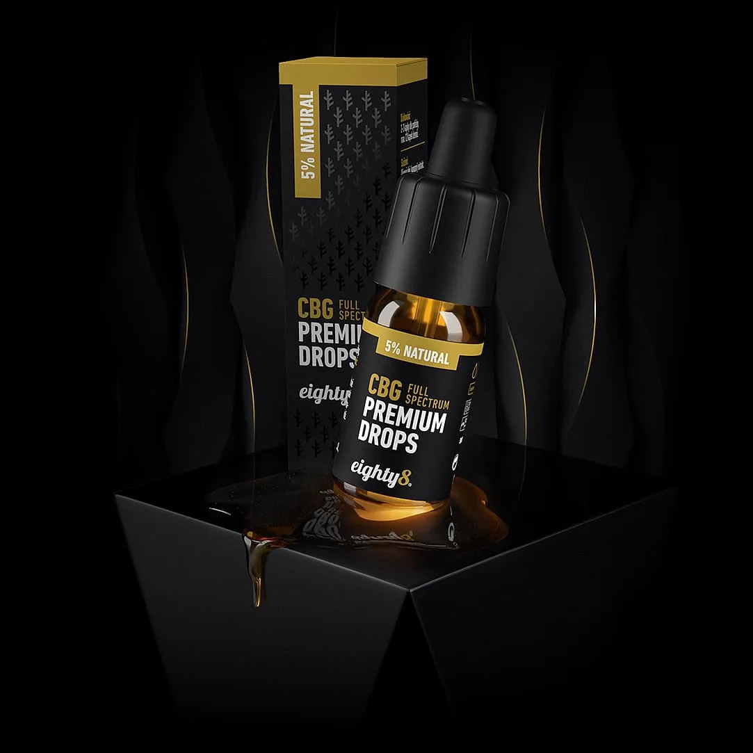CBG drops 5% eighty8 10ml