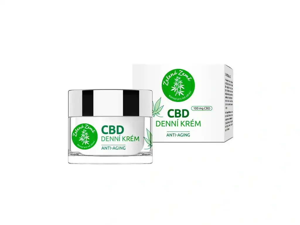 CBD day cream Zelená Země, 100mg CBD Anti-Aging