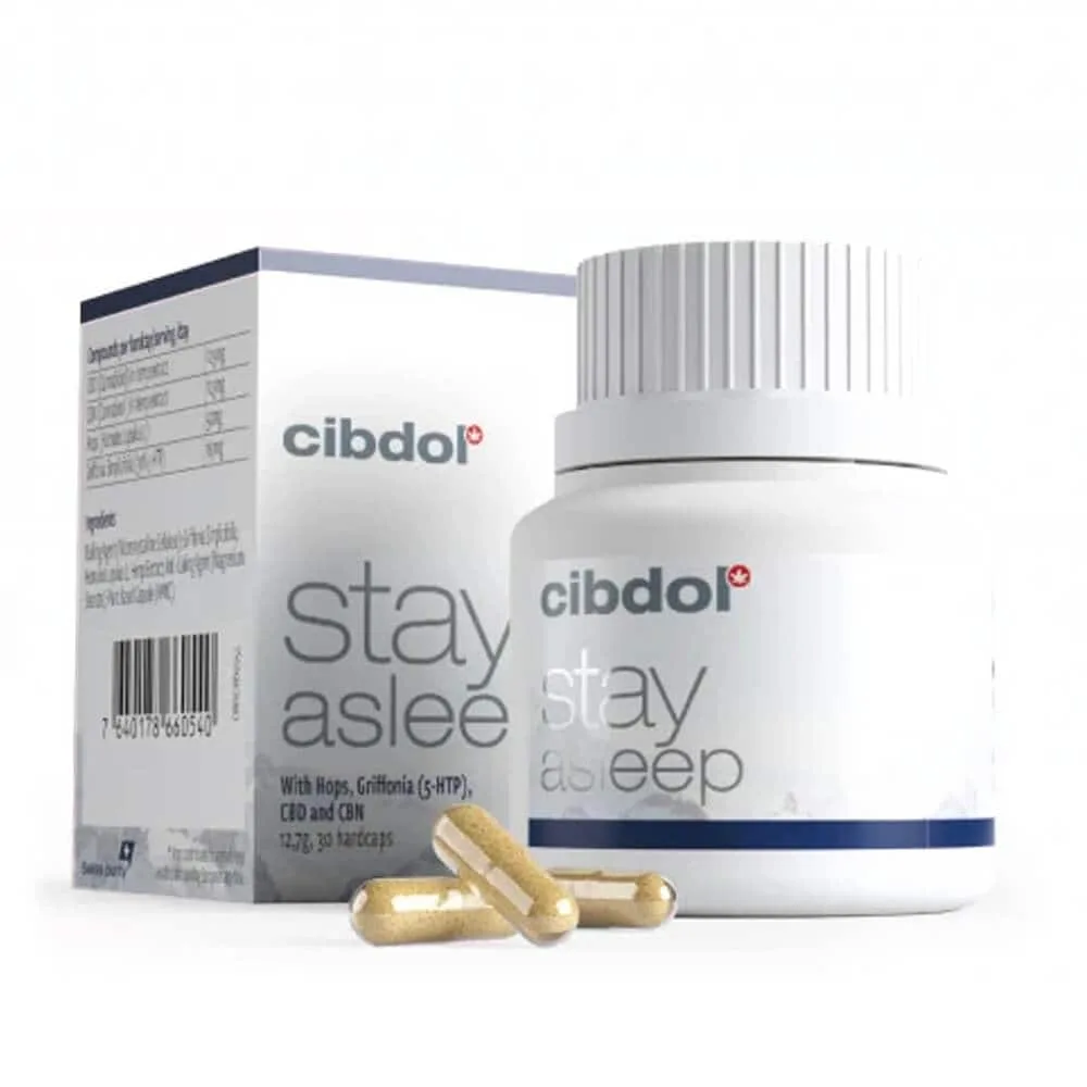Stay Asleep CIBDOL CBN capsules + Hops + 5HTP 30pcs