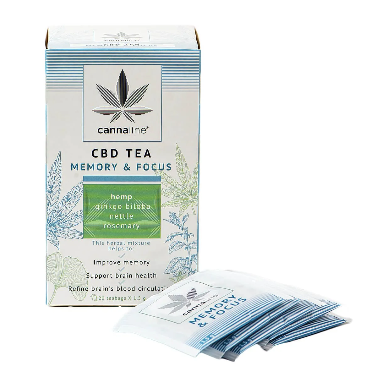 Memory and concentration CBD tea cannaline