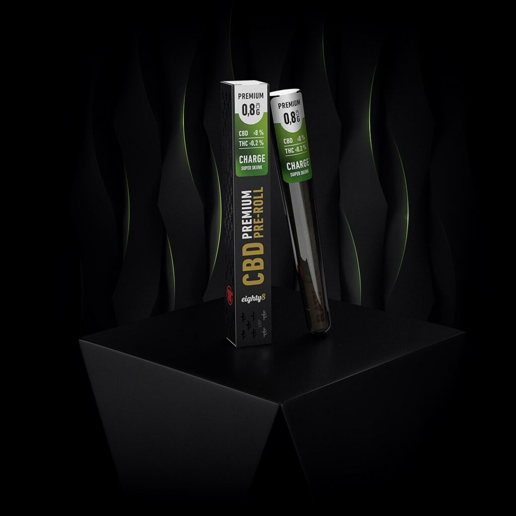 CHARGE Super Skunk CBD pre-roll eighty8