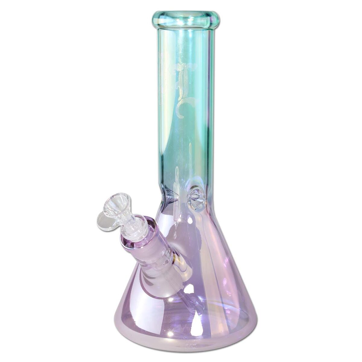 Glass bong Black Leaf Beakerbong Ice 30cm