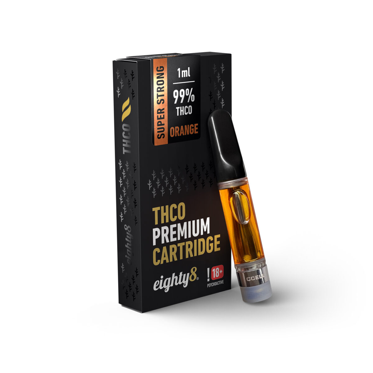 THCO cartridge ORANGE eighty8 1ml 99 %