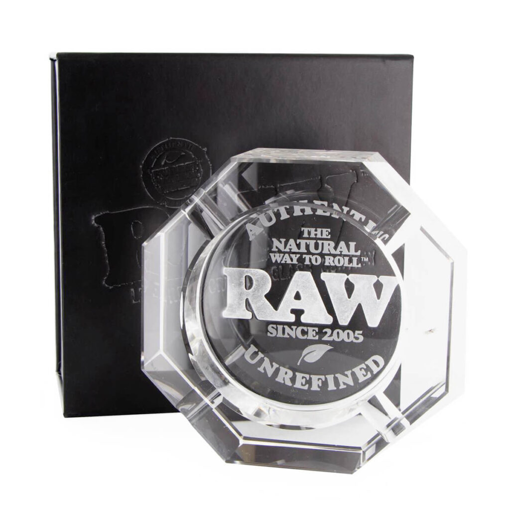 RAW ashtray Lead Free Crystal Glass